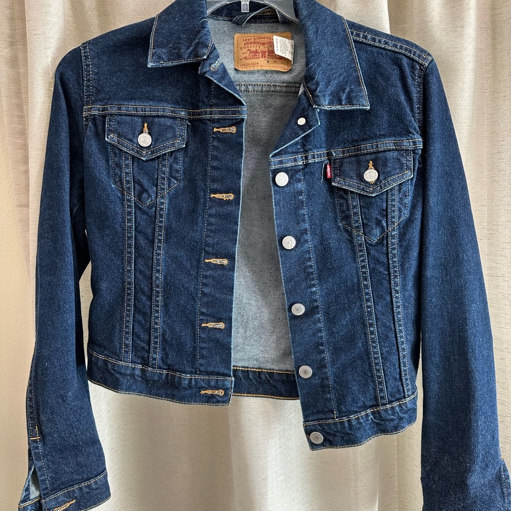 Levi's Blue Jean Jacket with Contrast Stitching